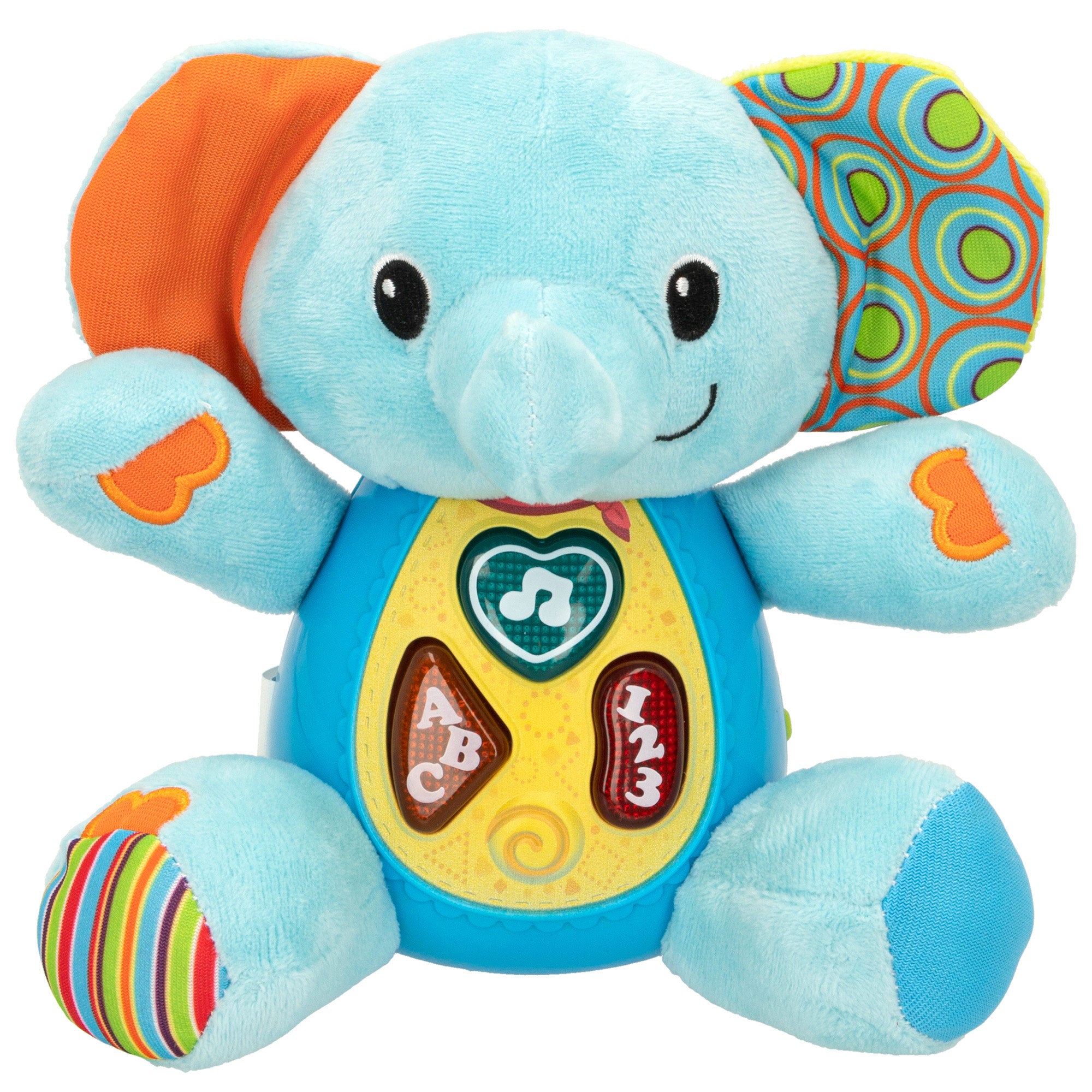 Winfun Peluche elefante para bebés que habla con luces