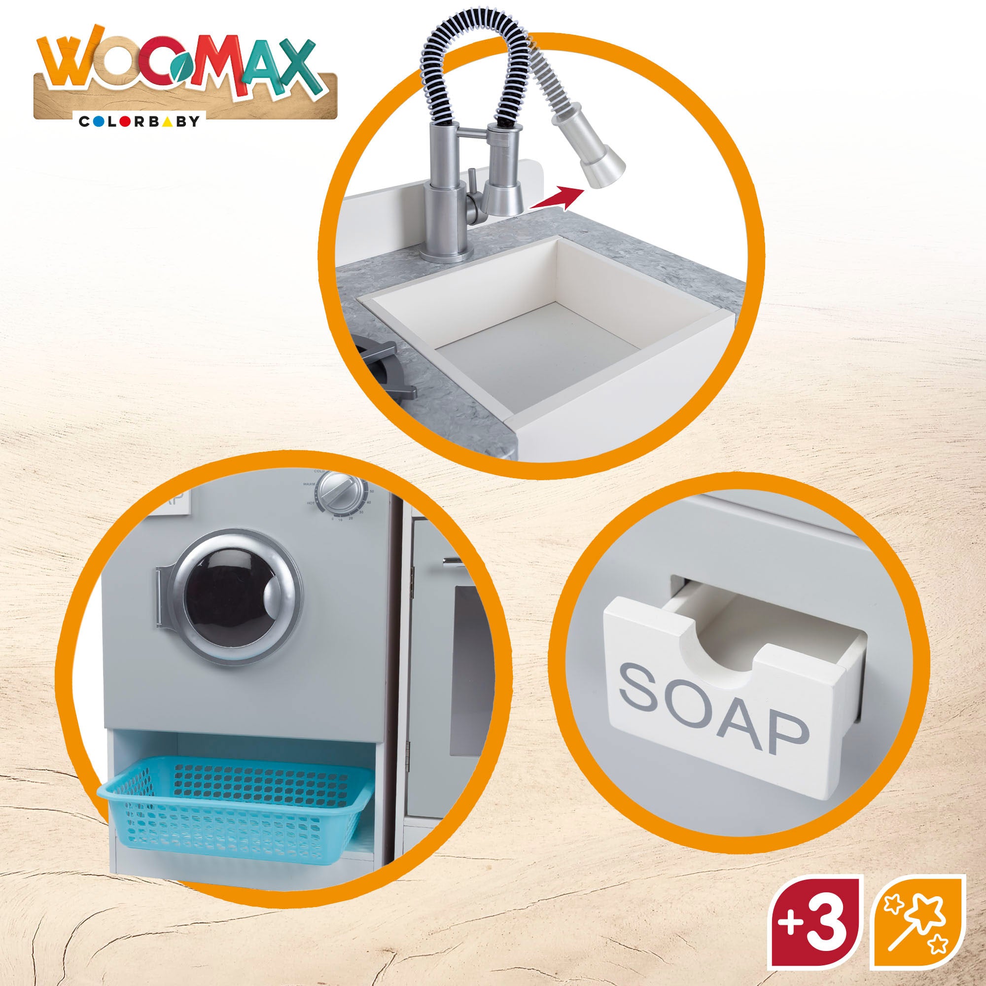 WOOMAX Cocina de madera modular