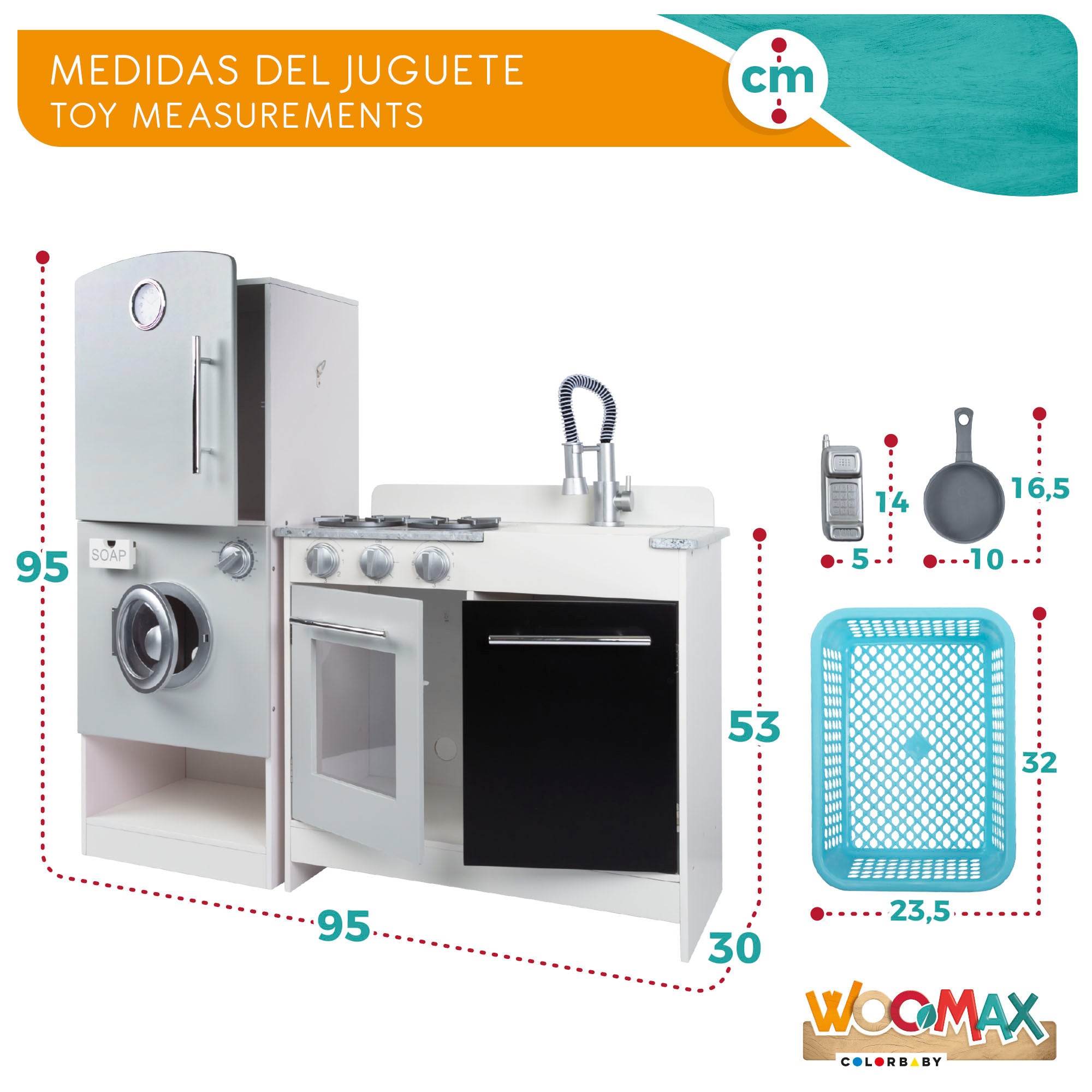 WOOMAX Cocina de madera modular