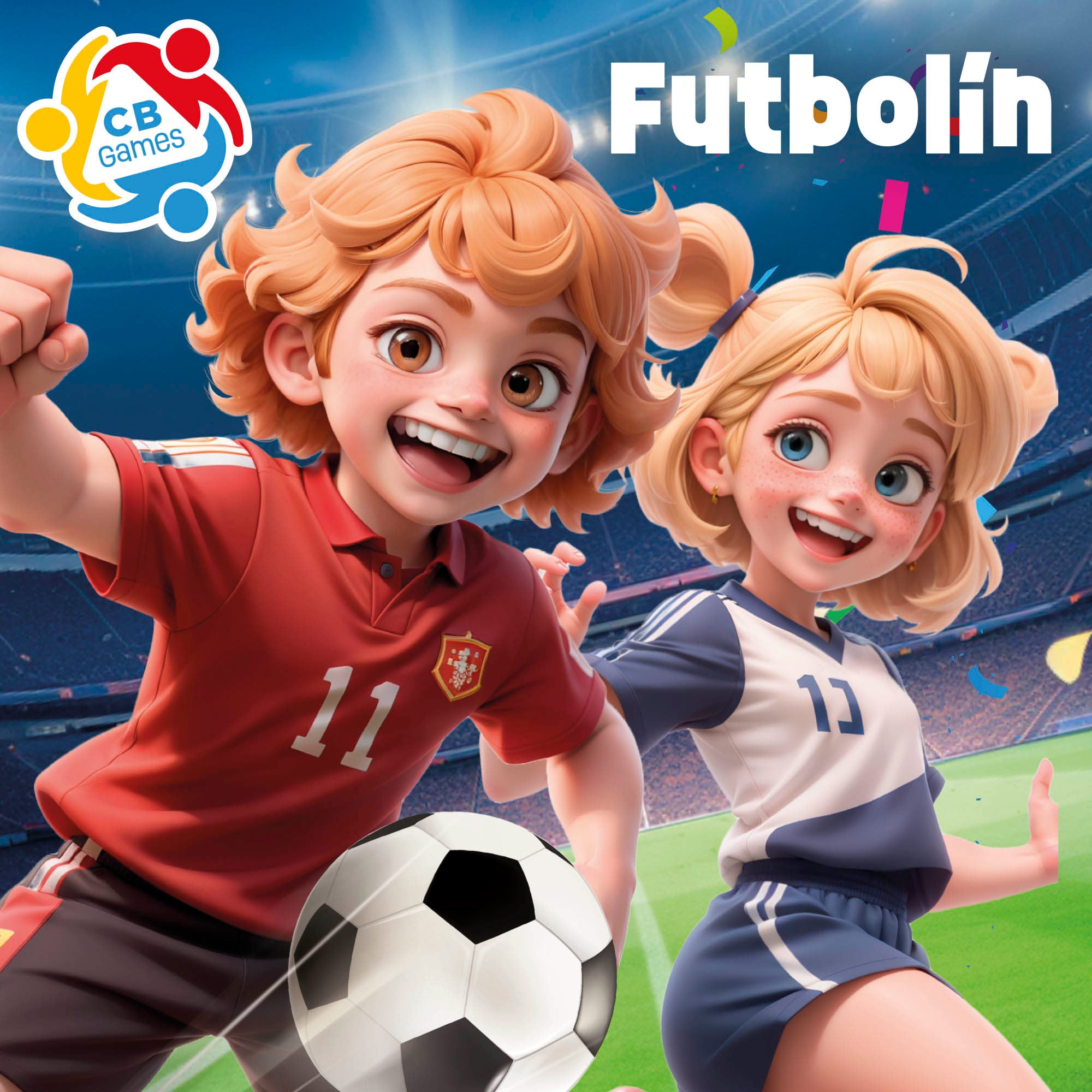 Futbolín de madera con patas 121x61x79 cm CB Games