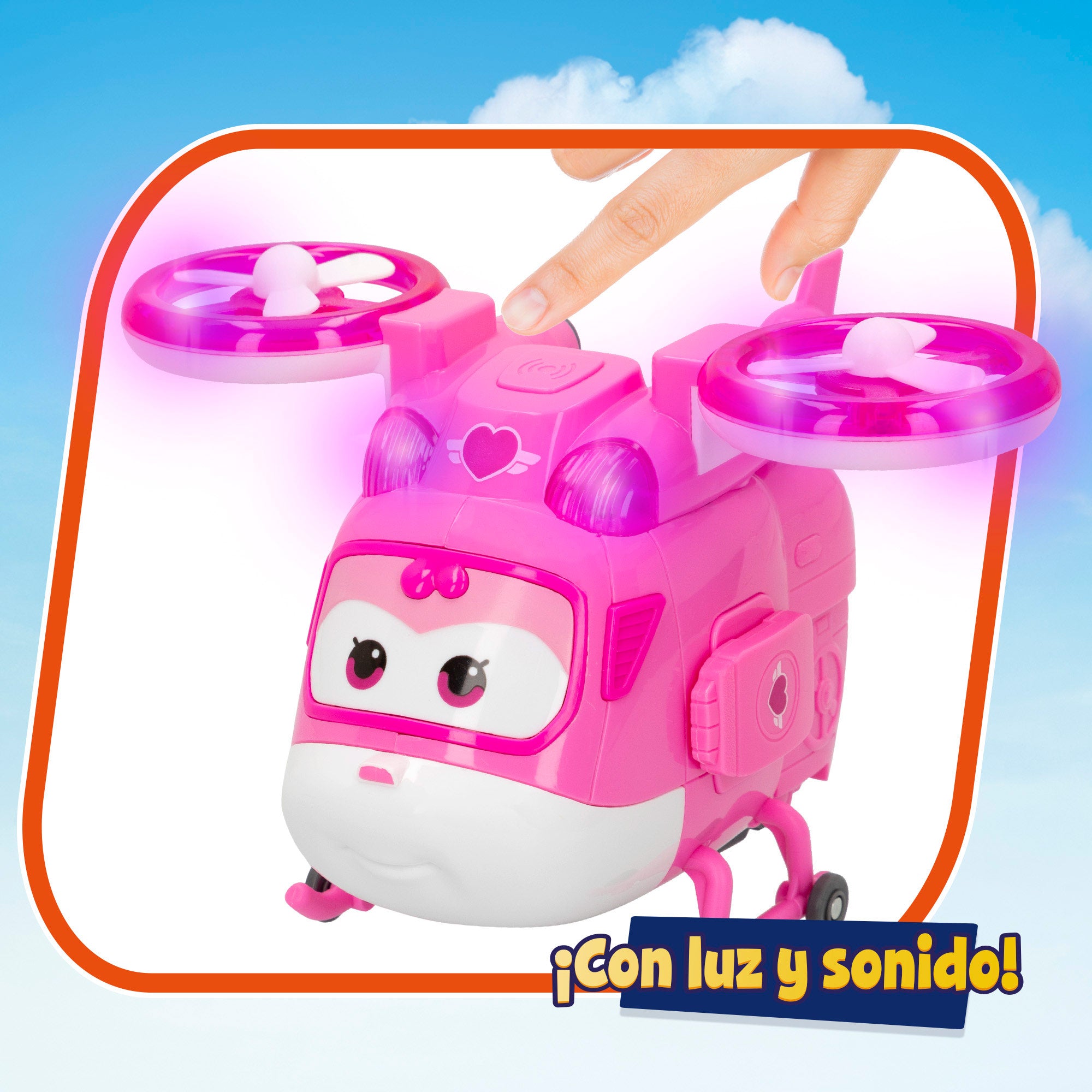 Super Wings Dizzy transformable con luz y sonidos