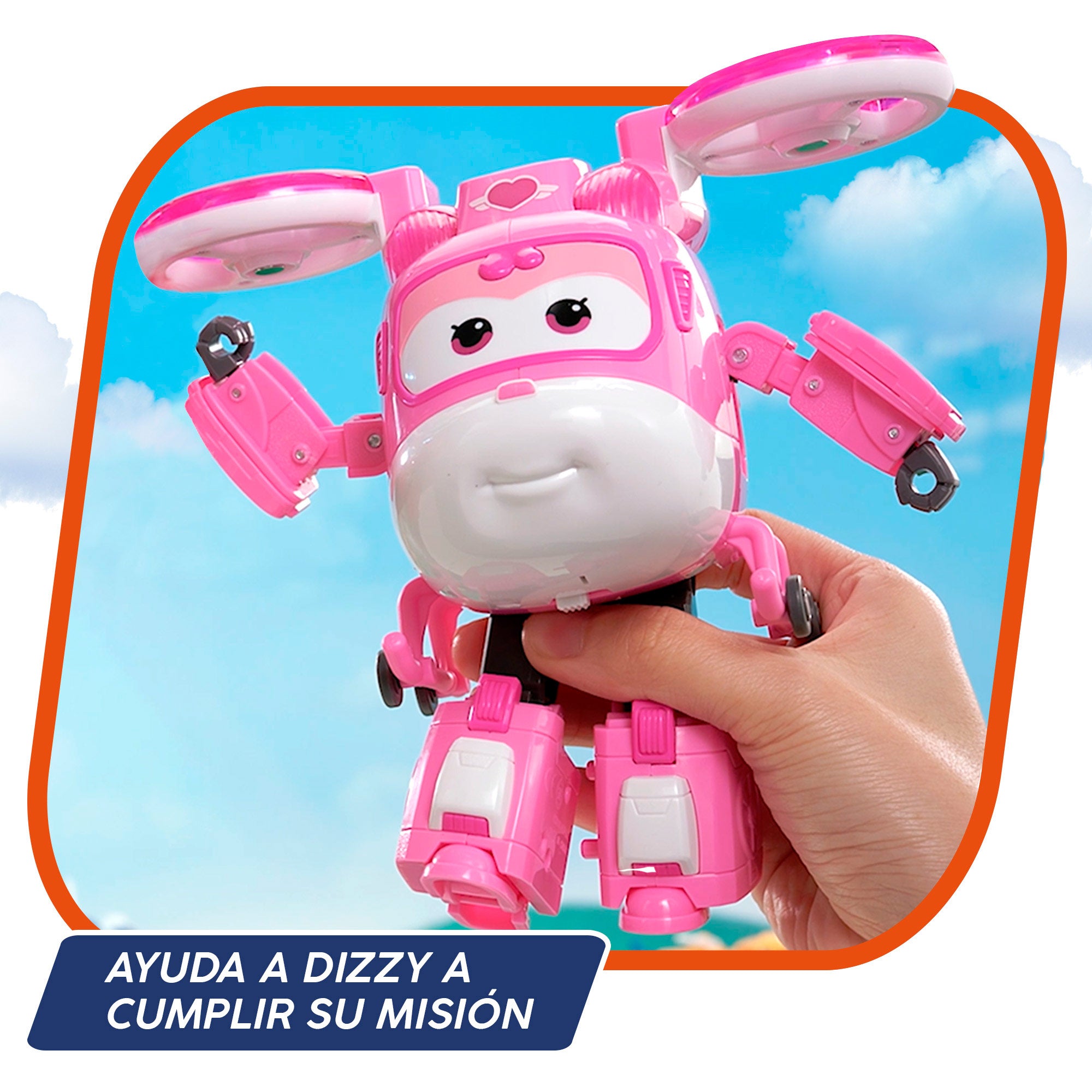 Super Wings Dizzy transformable con luz y sonidos