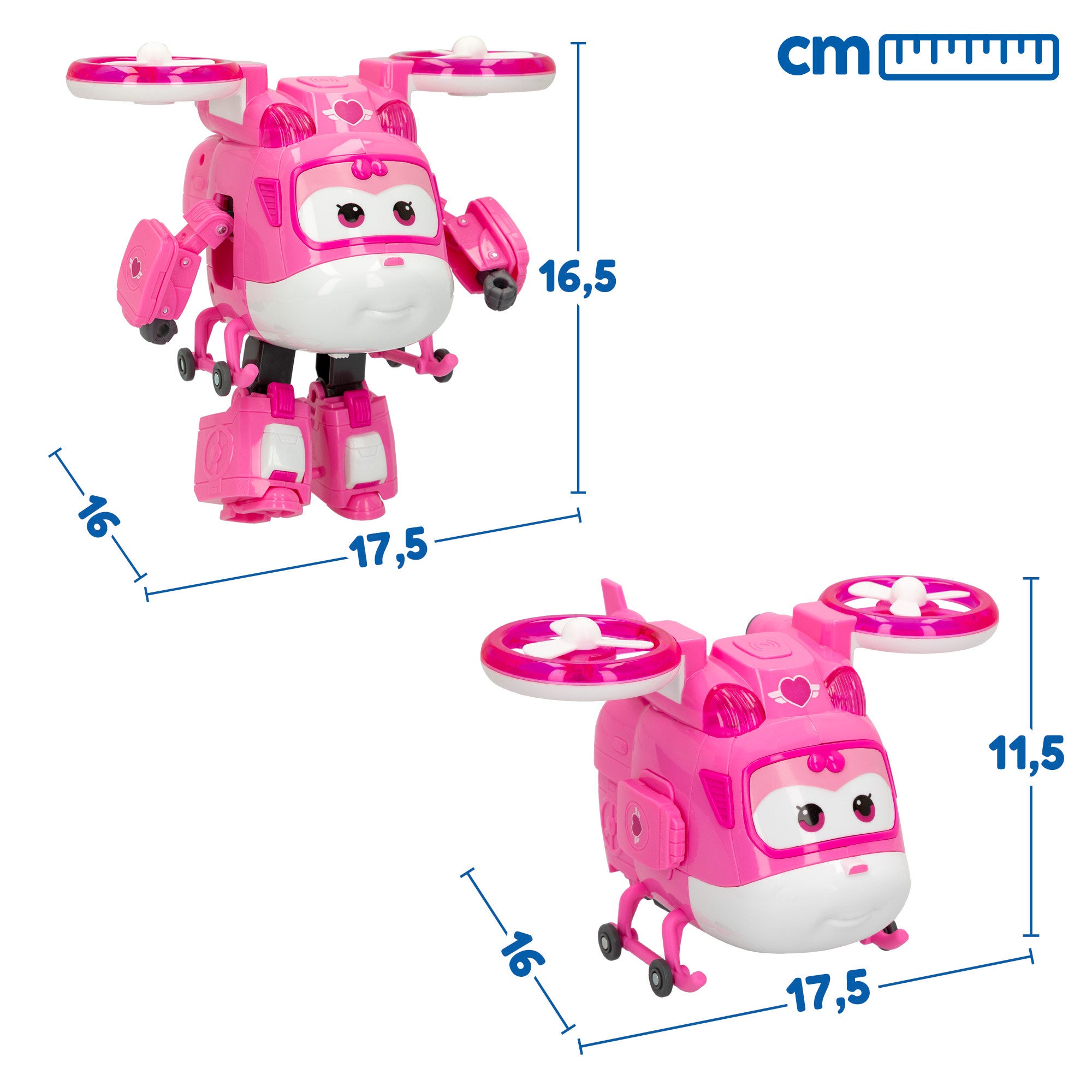 Super Wings Dizzy transformable con luz y sonidos