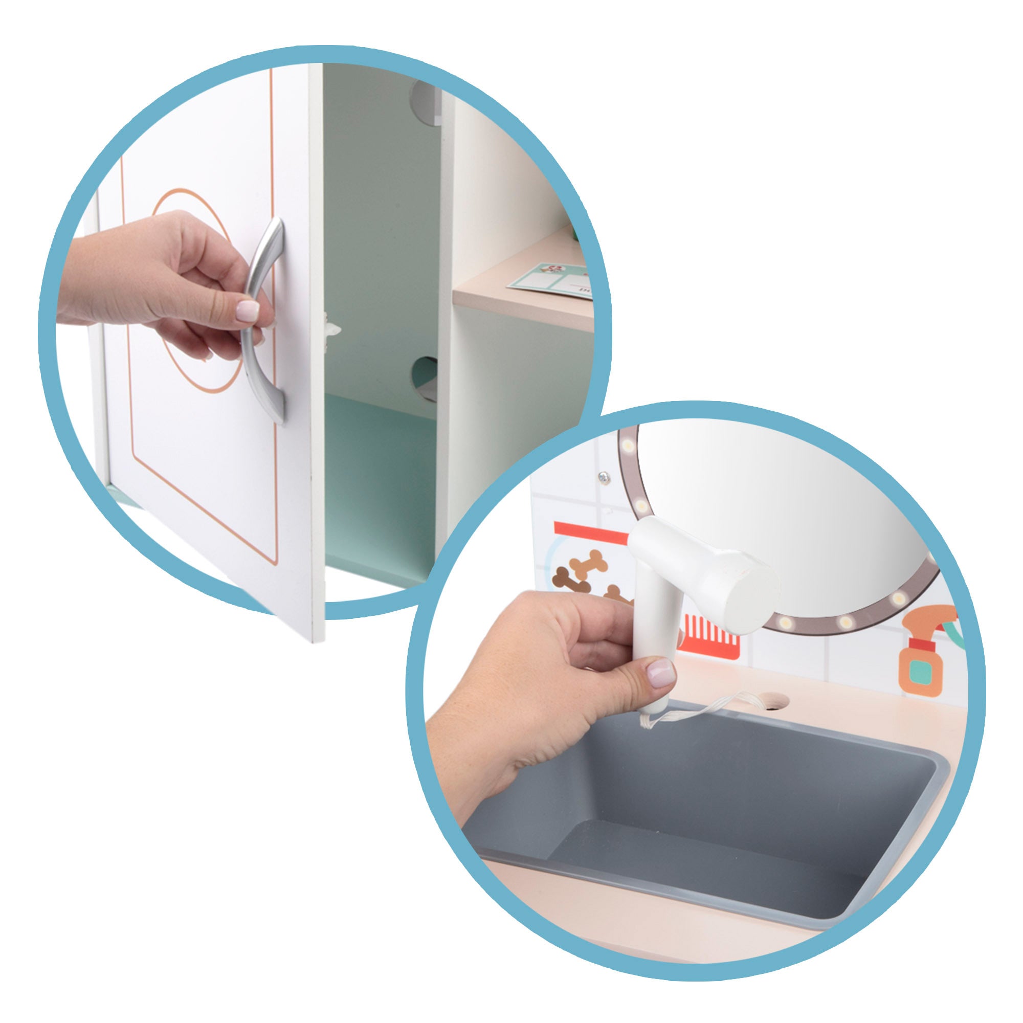 Teamson Hospital de juguete madera 3 en 1