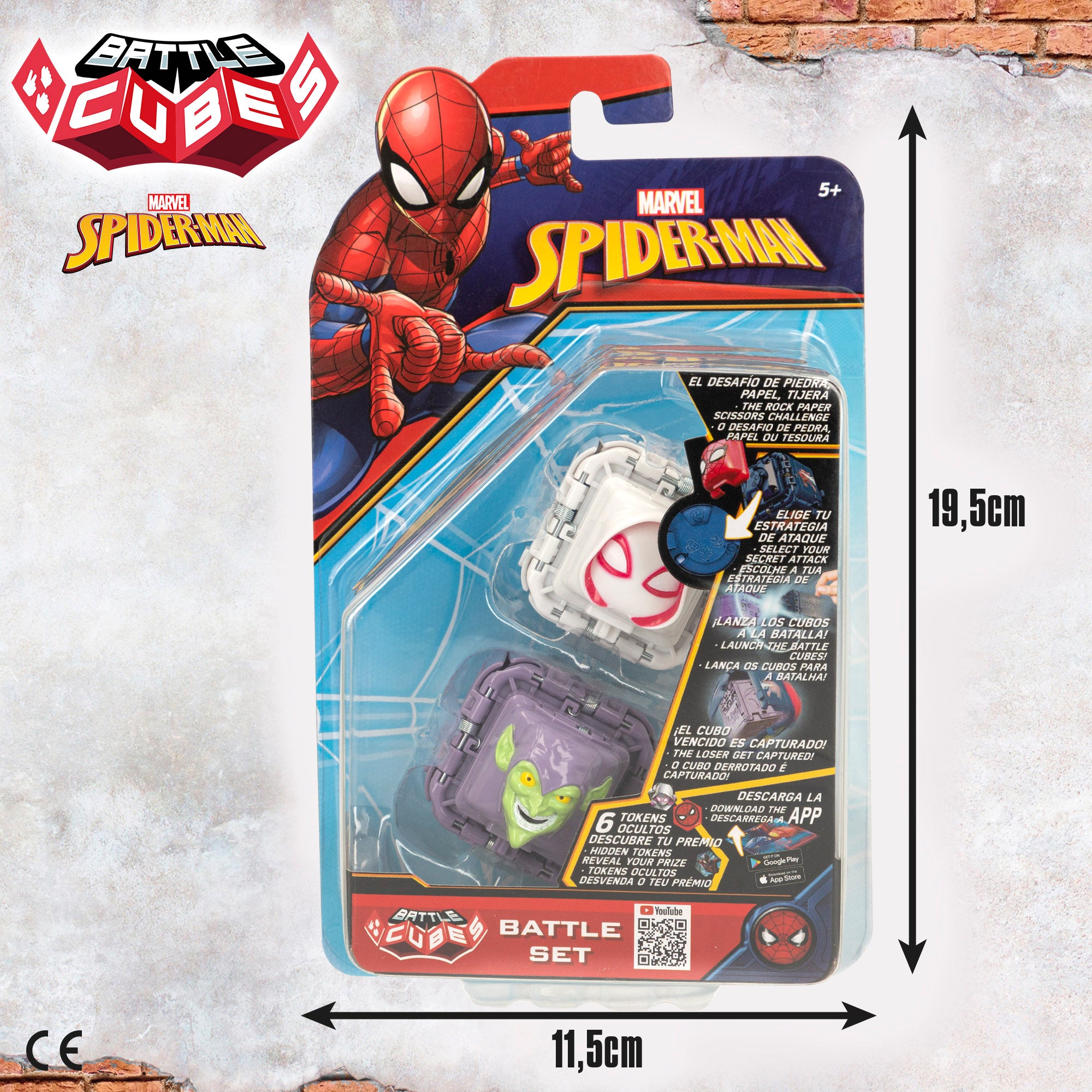 Battle Cubes Marvel Spider-Man Set Spider-Gwen + Duende Verde