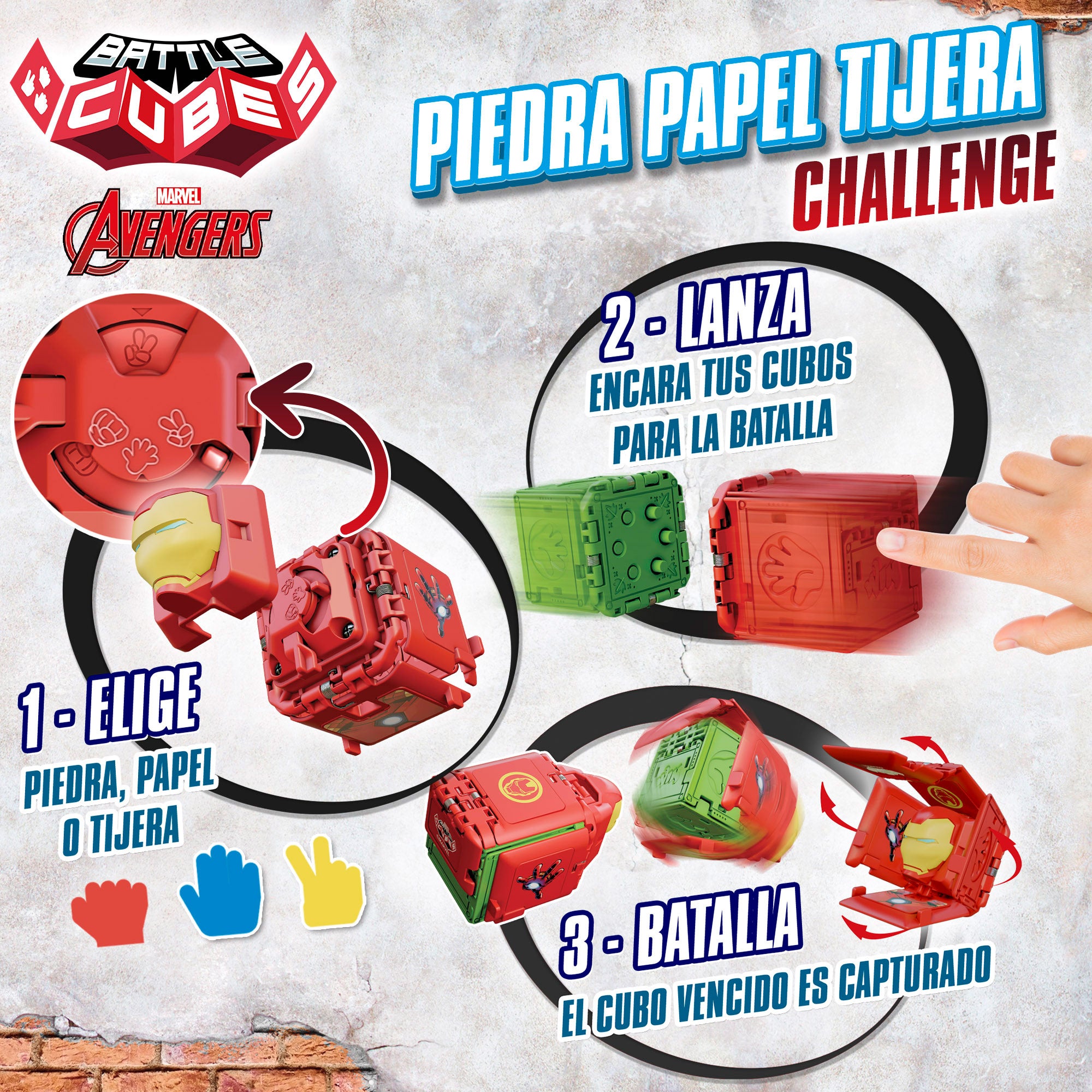 Avengers Set Battle Cubes Capitán América + Black Panter