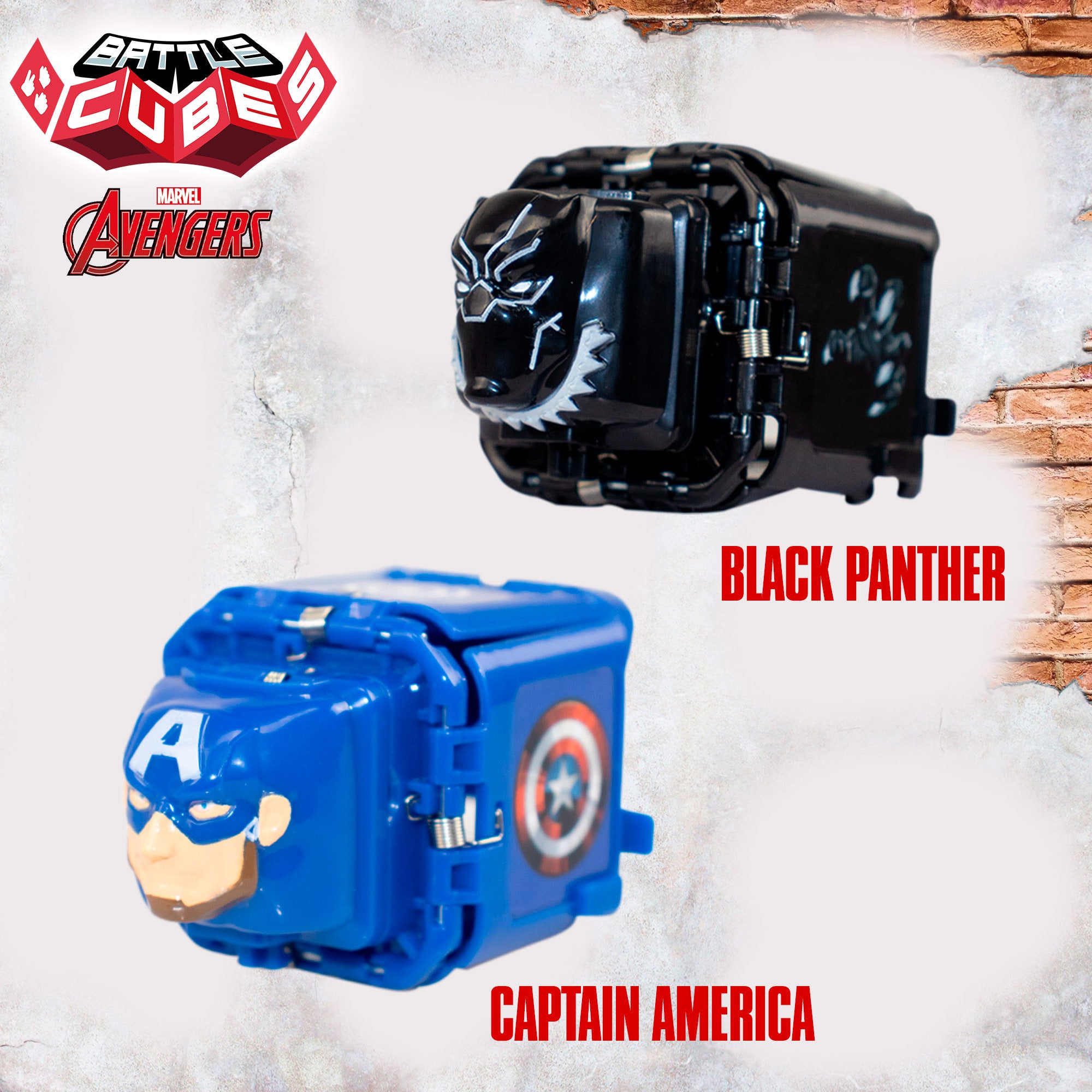 Avengers Set Battle Cubes Capitán América + Black Panter