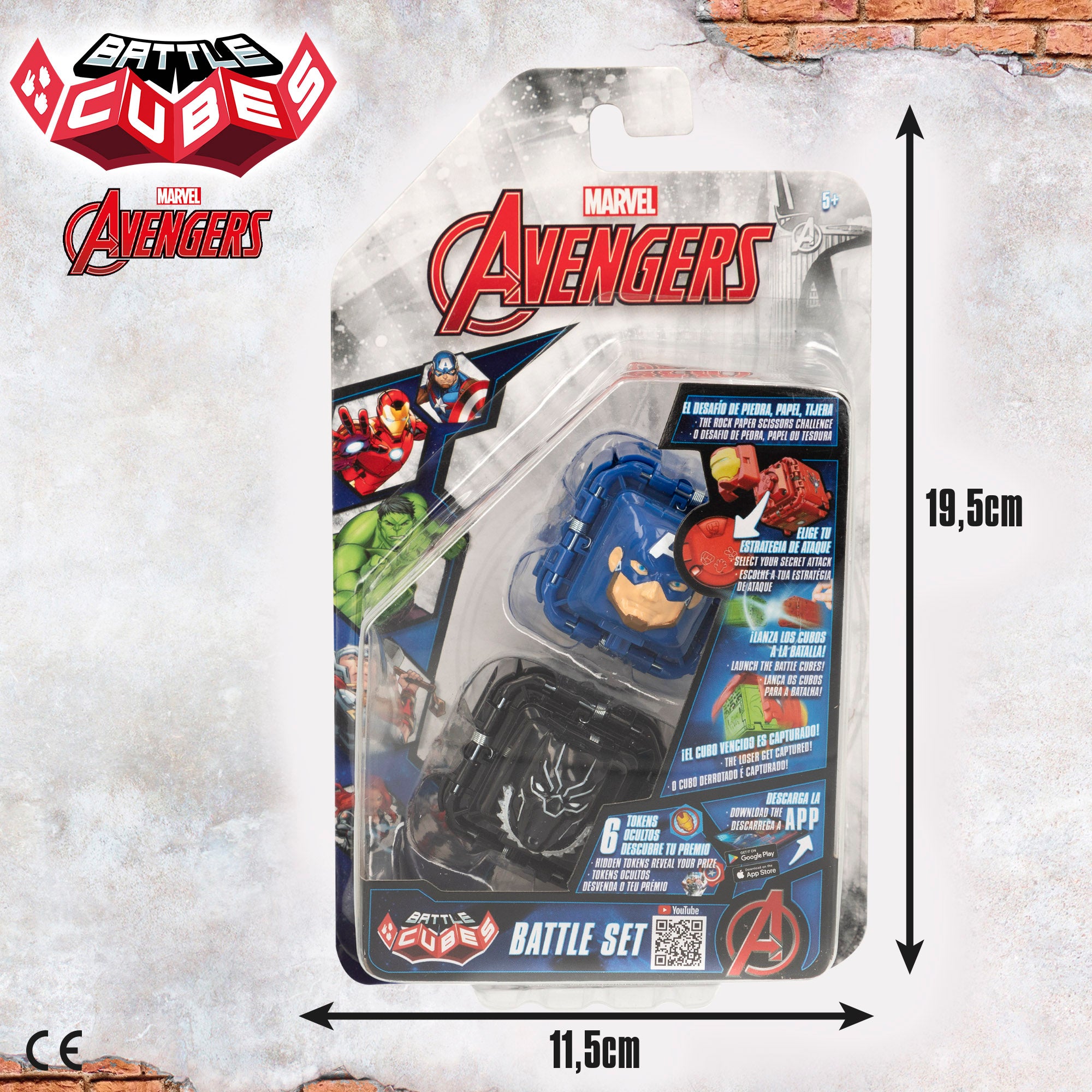 Avengers Set Battle Cubes Capitán América + Black Panter