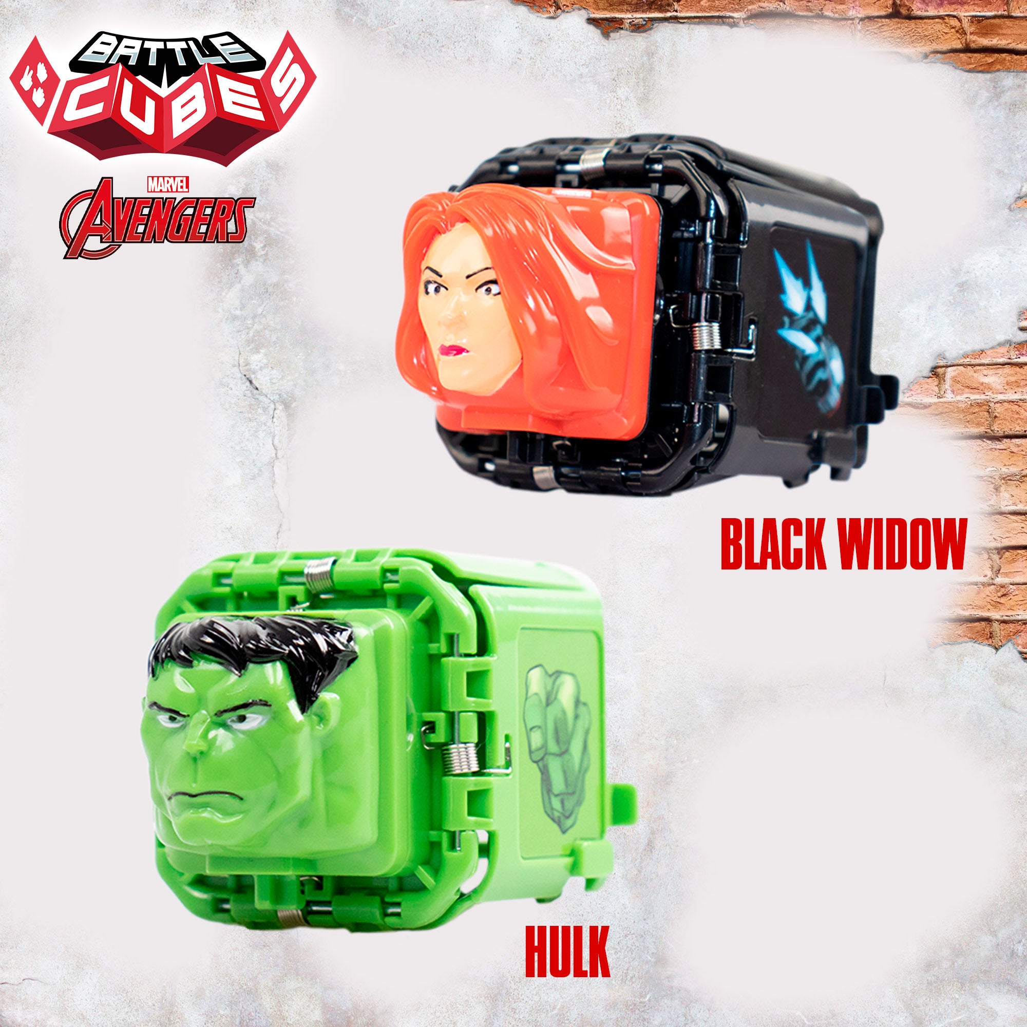Avengers Set Battle Cubes Hulk + Viuda Negra