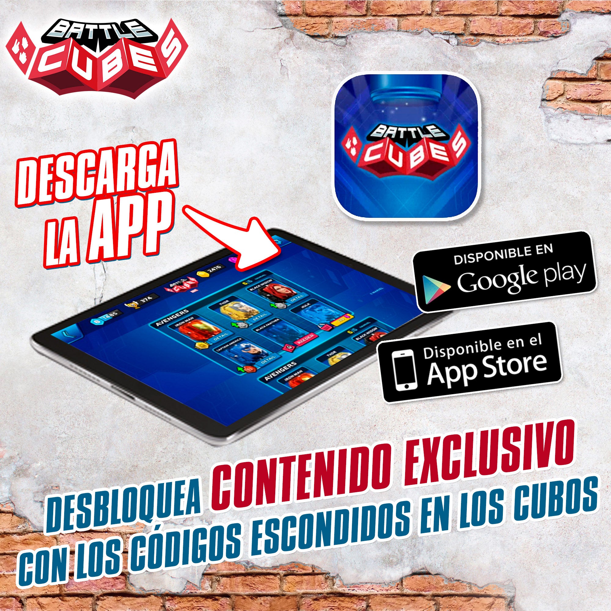 Avengers Set Battle Cubes Hulk + Viuda Negra