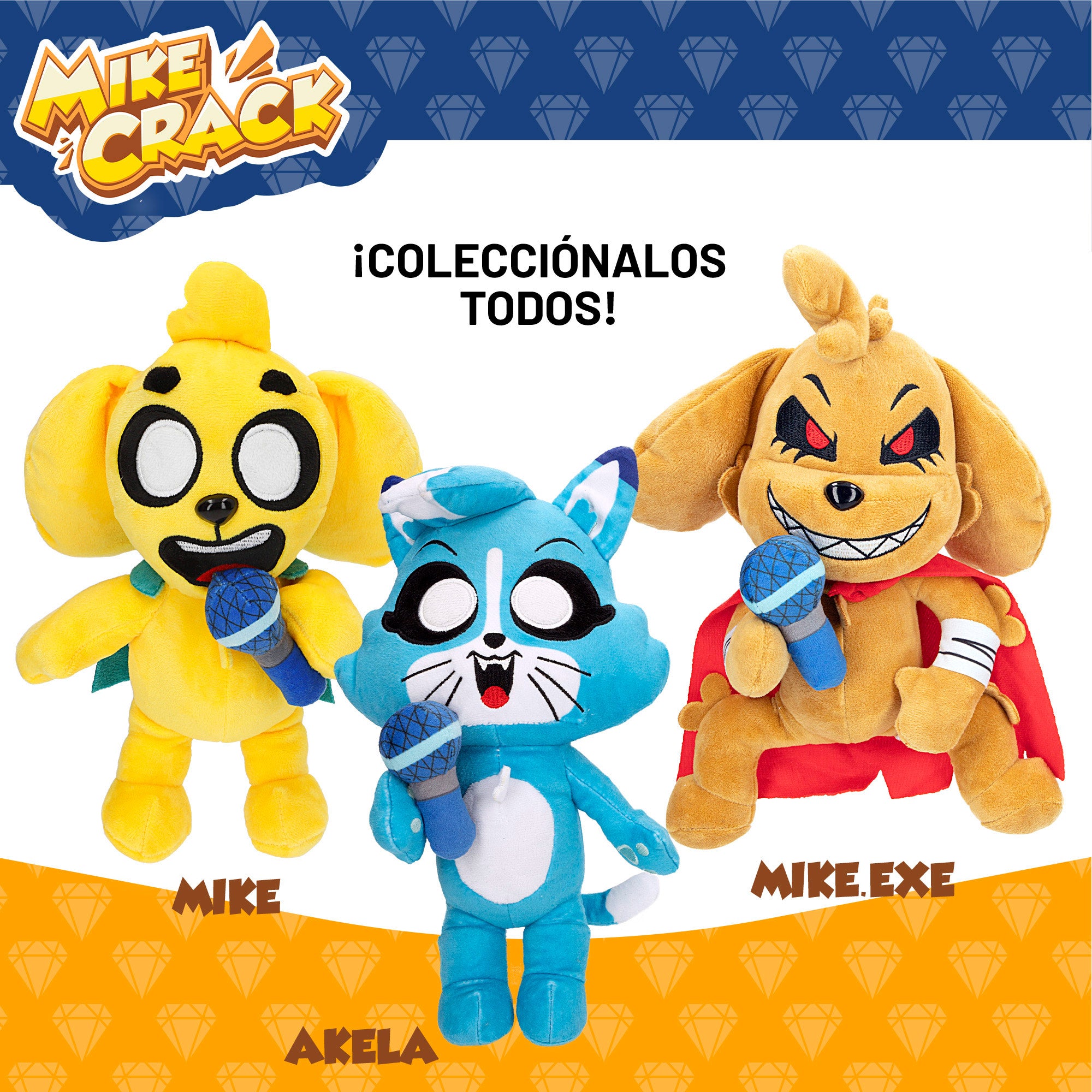 Mikecrack Peluche oficial perro Mike "Canto y repito lo que dices"