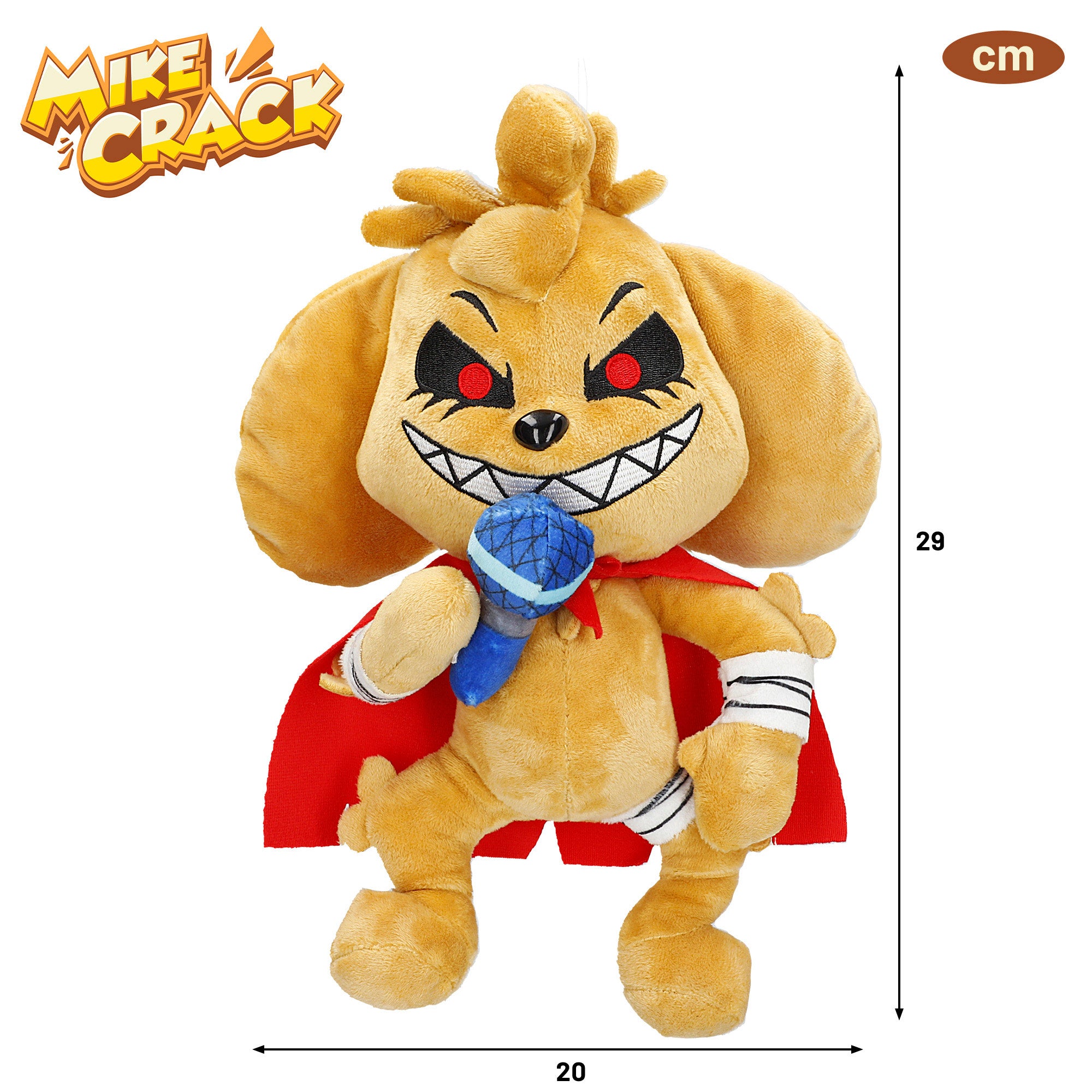 Mikecrack Peluche oficial perro Mike.Exe "Canto y repito lo que dices"