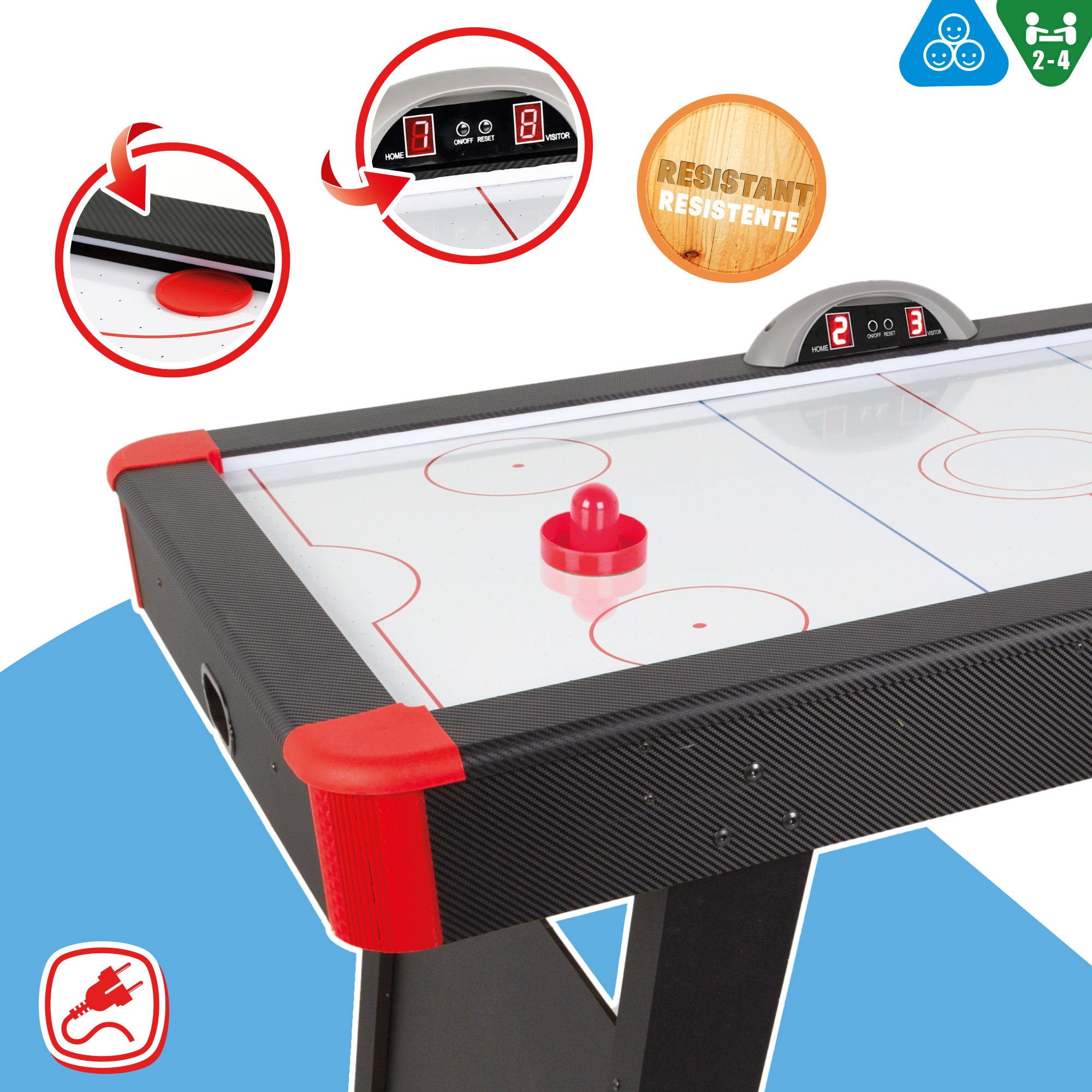 Mesa Air hockey electrónico 137x73x84 CB Games