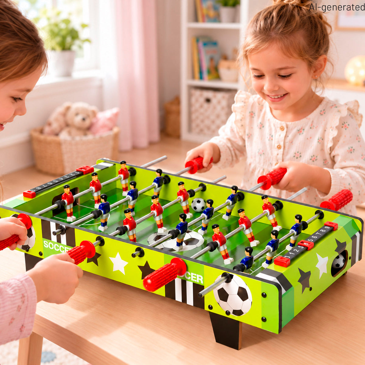 Futbolín de mesa madera 60x32x14 cm CB Games