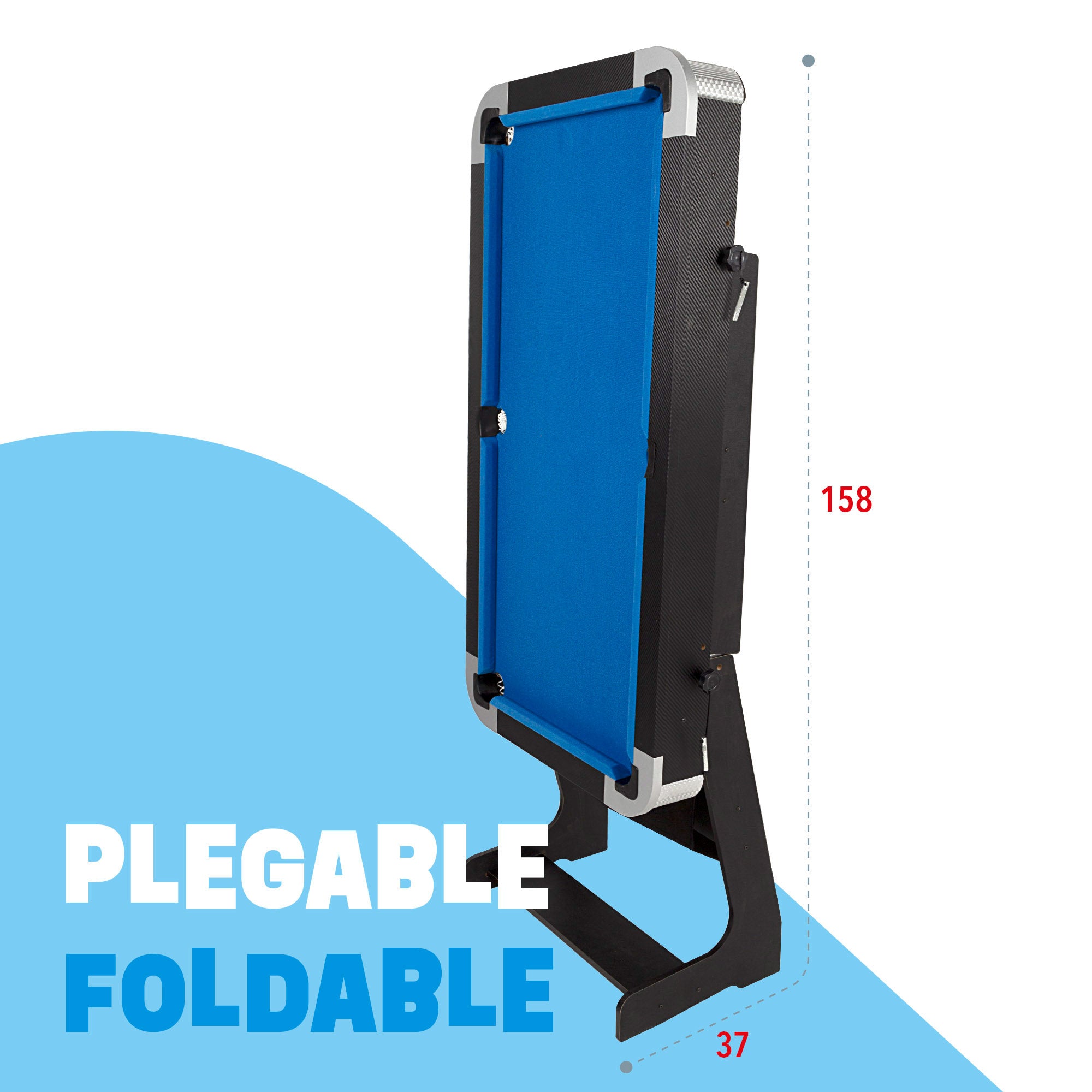 Mesa billar americano y ping pong plegable 120x61x73 cm CB Games