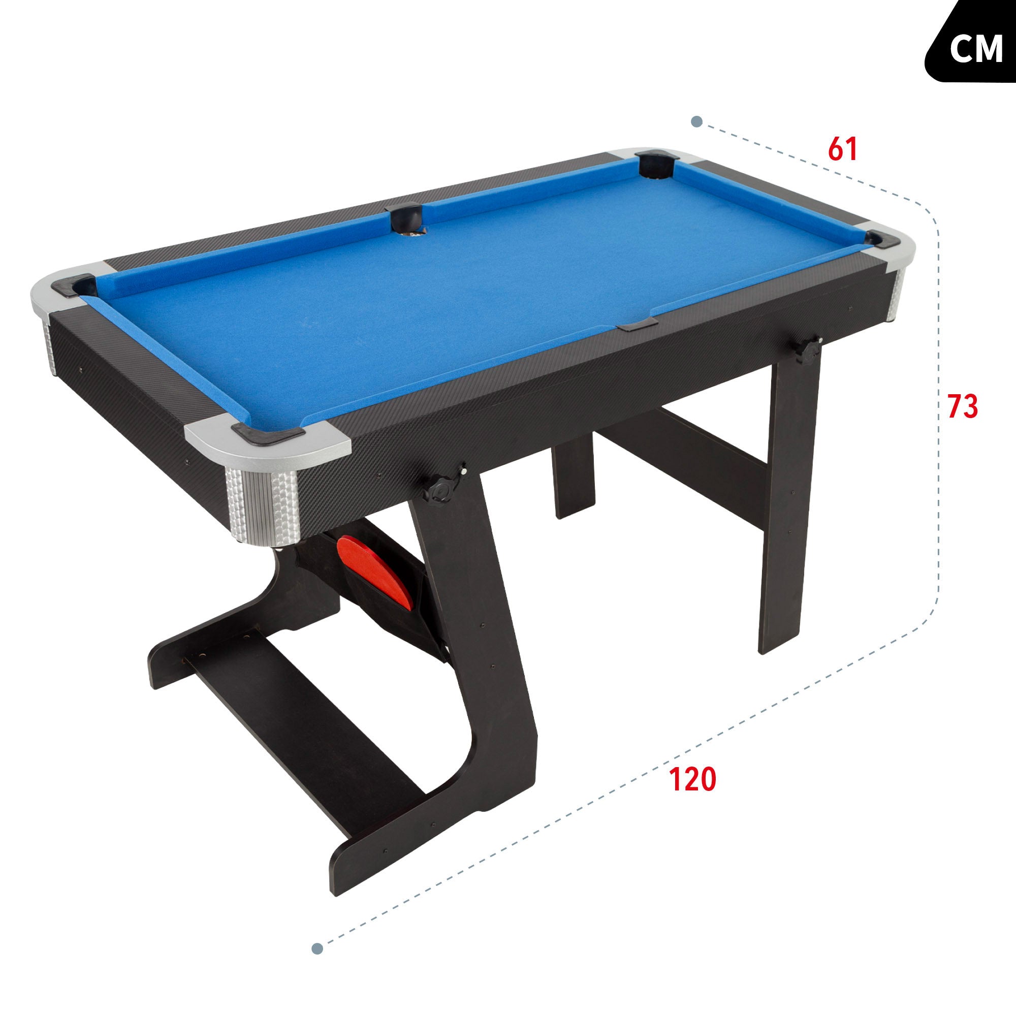 Mesa billar americano y ping pong plegable 120x61x73 cm CB Games