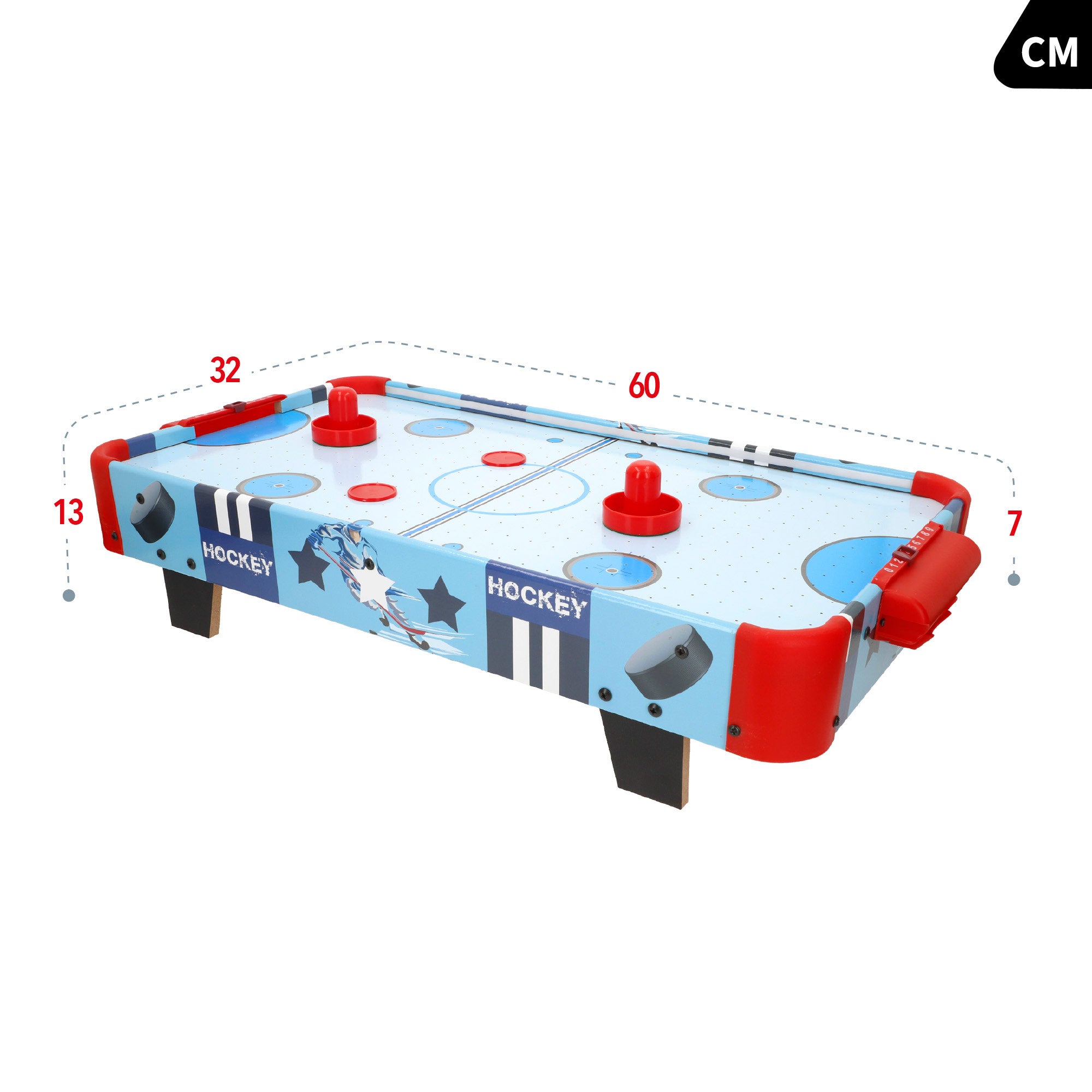 Mesa Air Hockey madera con luces 60x32x12 cm CB Games