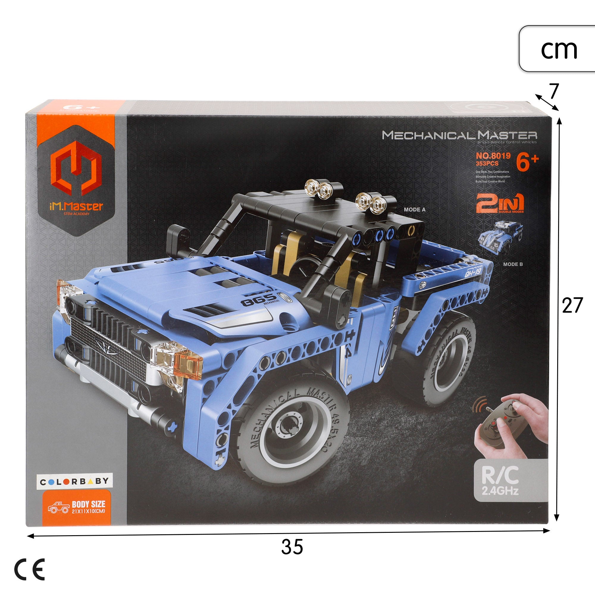 iM.Master Juego de construcción Coche teledirigido Pickup 2 en 1 - 353 pzas.