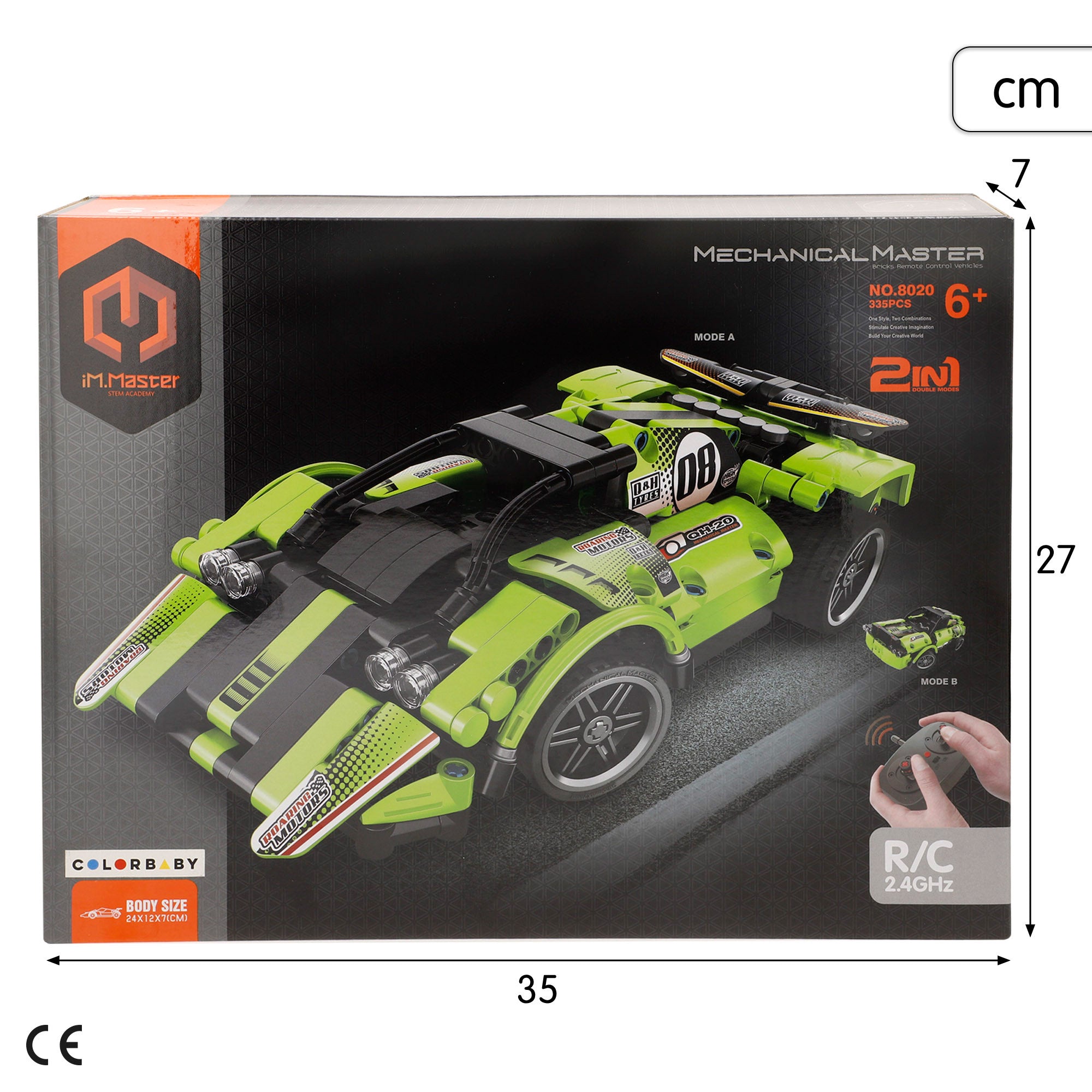 iM.Master Juego de construcción Coche teledirigido Sport 2 en 1 - 335 pzas.