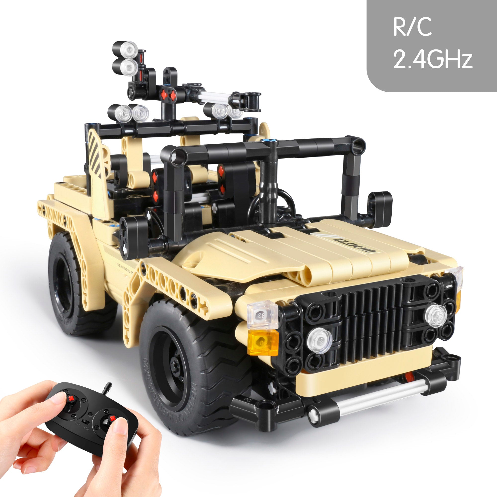 iM.Master Juego de construcción Coche teledirigido militar 2 en 1 - 370 pzas.