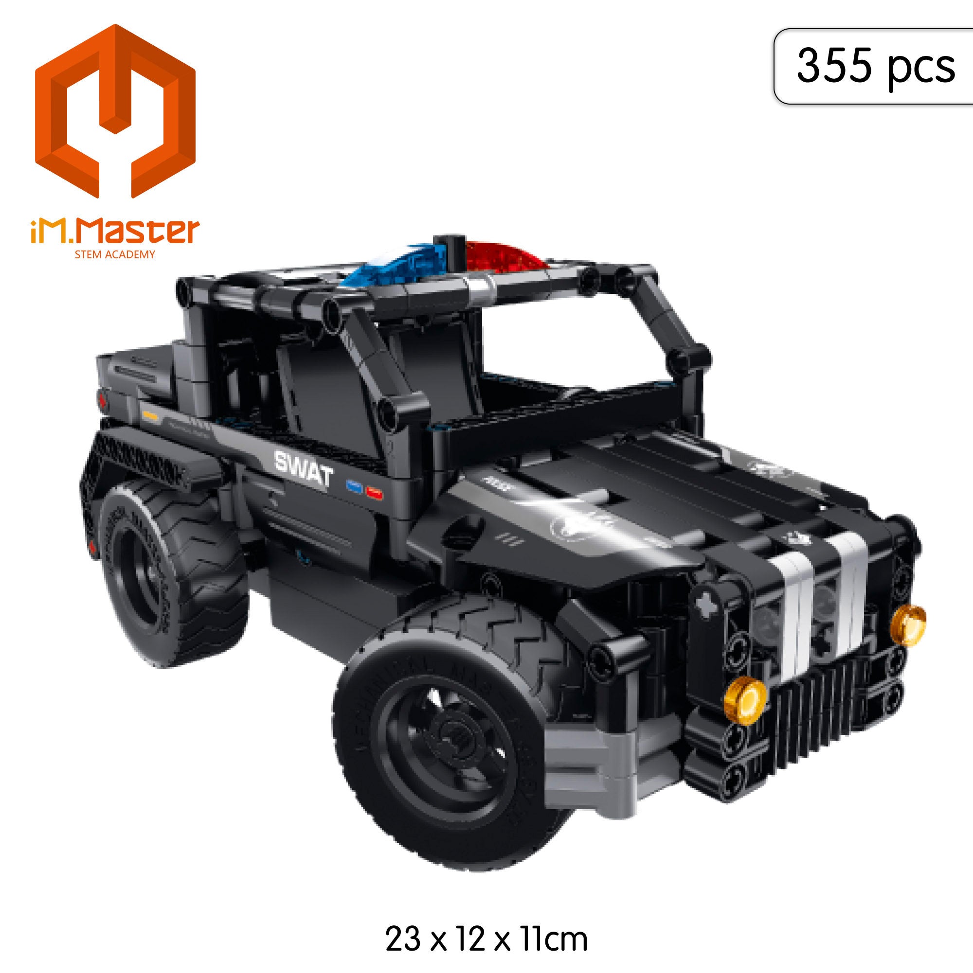 iM.Master Juego de construcción Coche teledirigido SWAT 2 en 1 - 355 pzas.