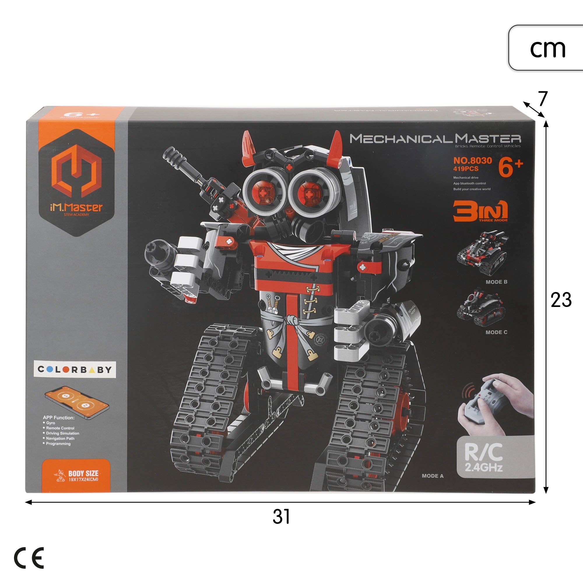 iM.Master Juego de construcción Robot teledirigido 3 en 1 - 419 pzas.