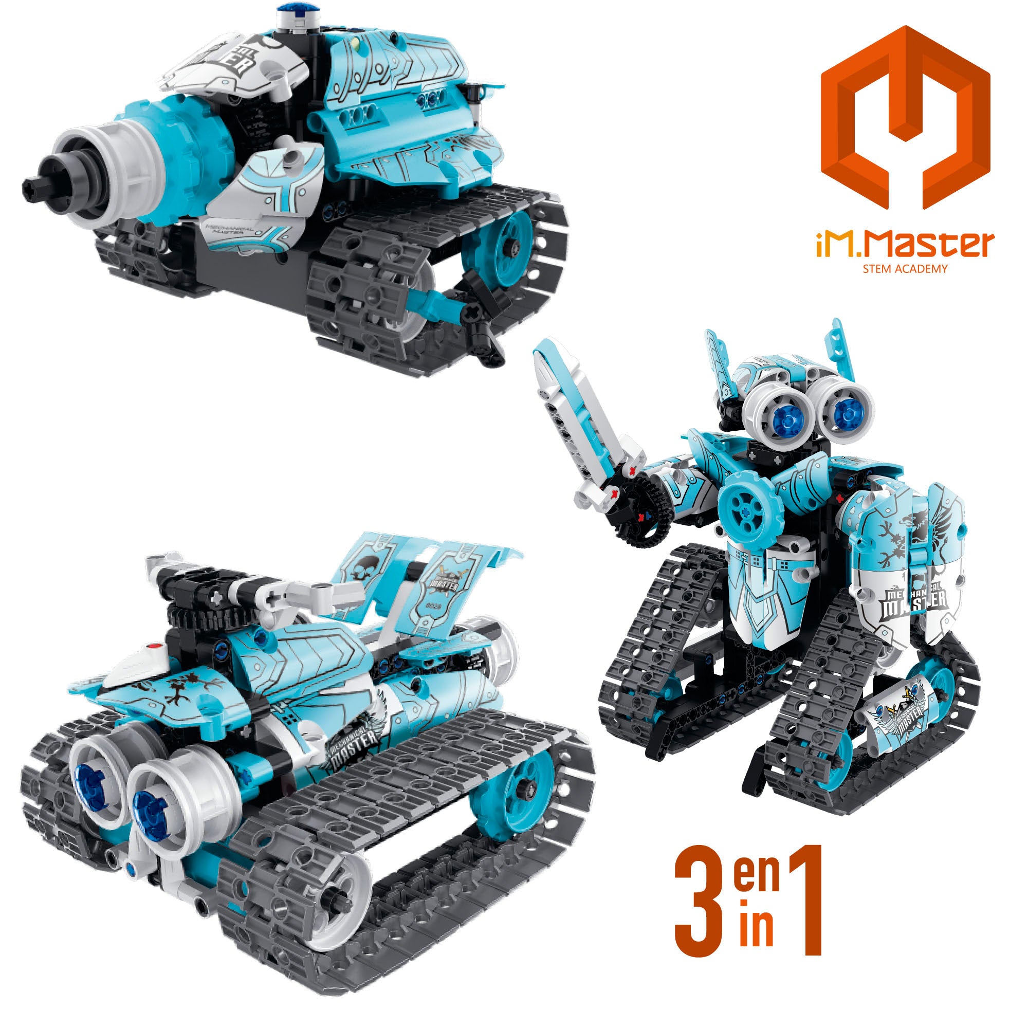 iM.Master Juego de construcción Robot teledirigido 3 en 1 - 398 pzas.