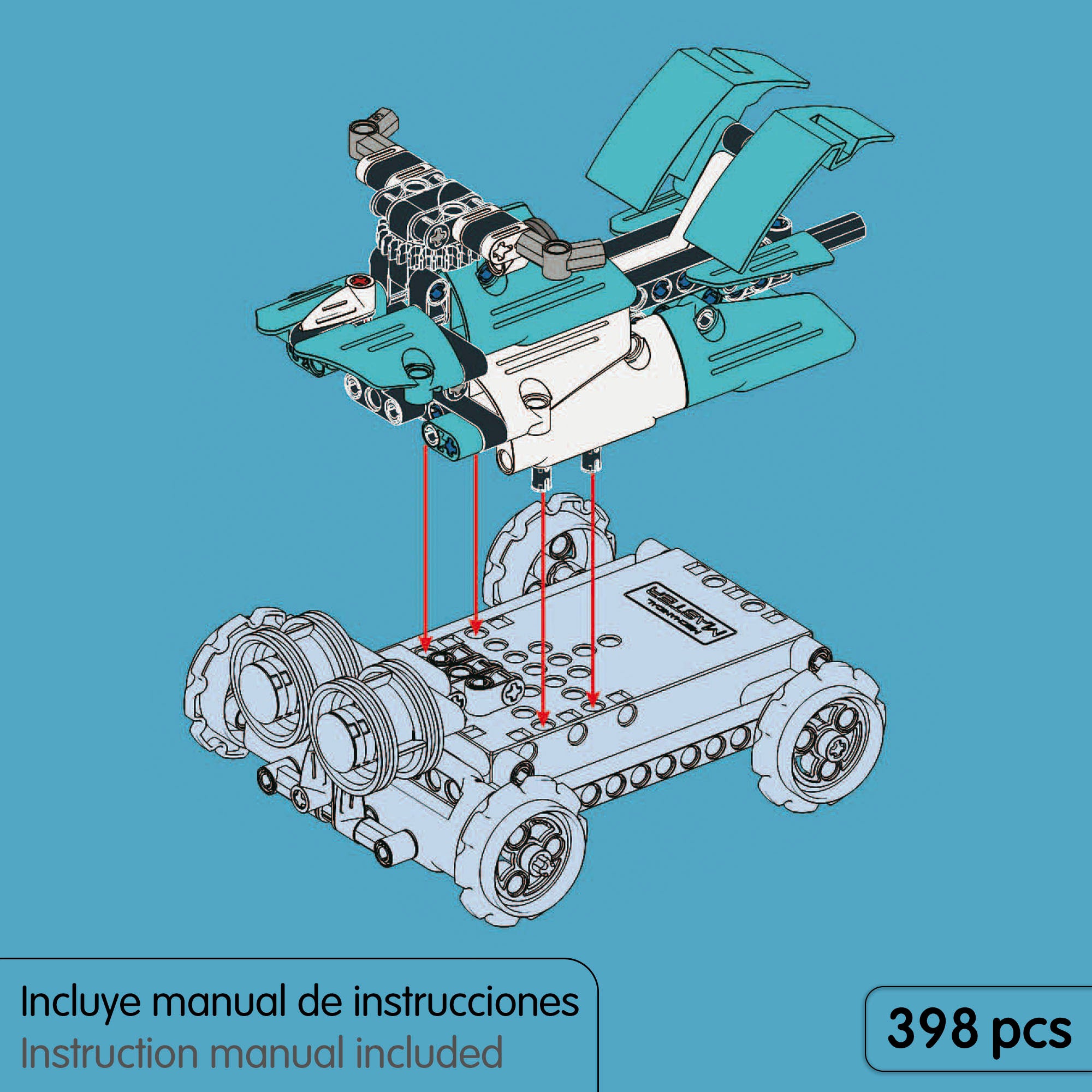 iM.Master Juego de construcción Robot teledirigido 3 en 1 - 398 pzas.