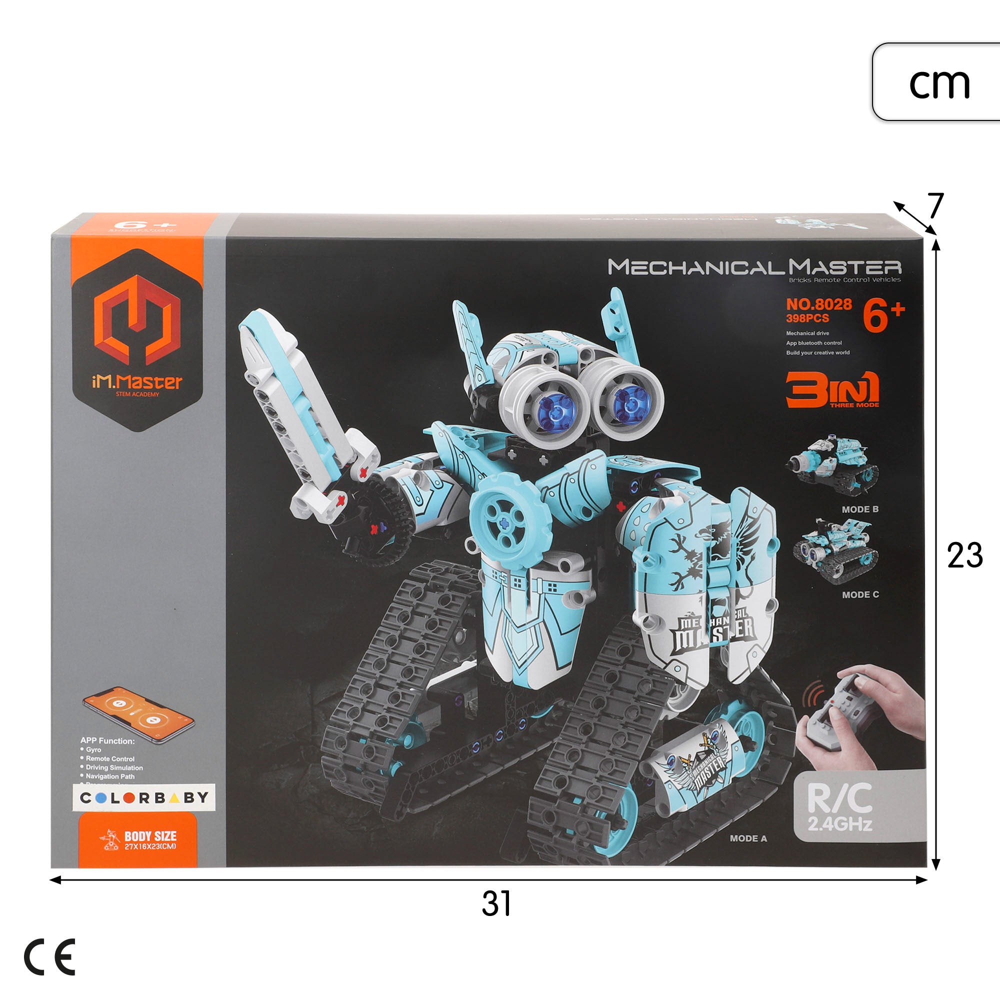 iM.Master Juego de construcción Robot teledirigido 3 en 1 - 398 pzas.