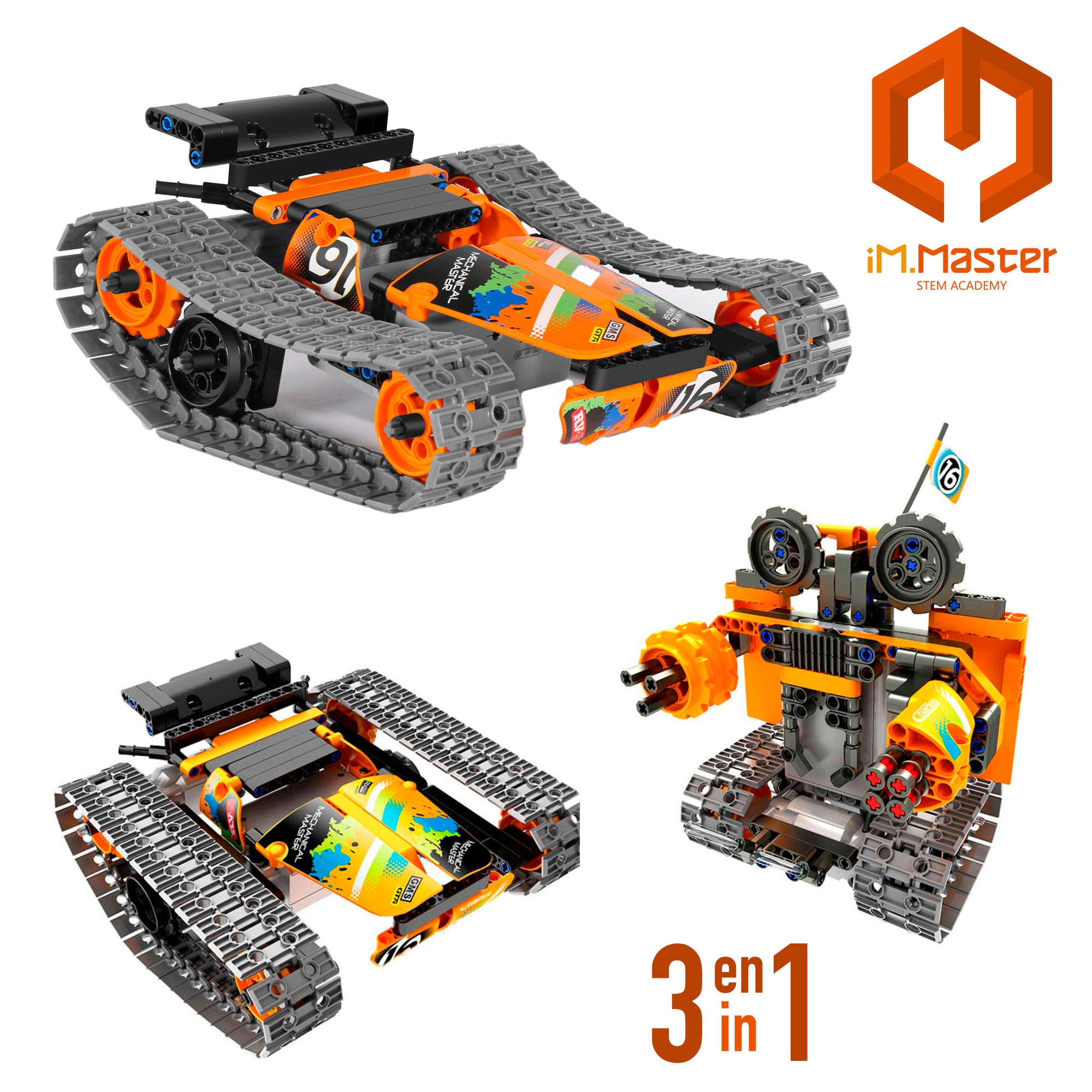 iM.Master Juego de construcción robot teledigirido acrobático 3 en 1 - 392 pzas.