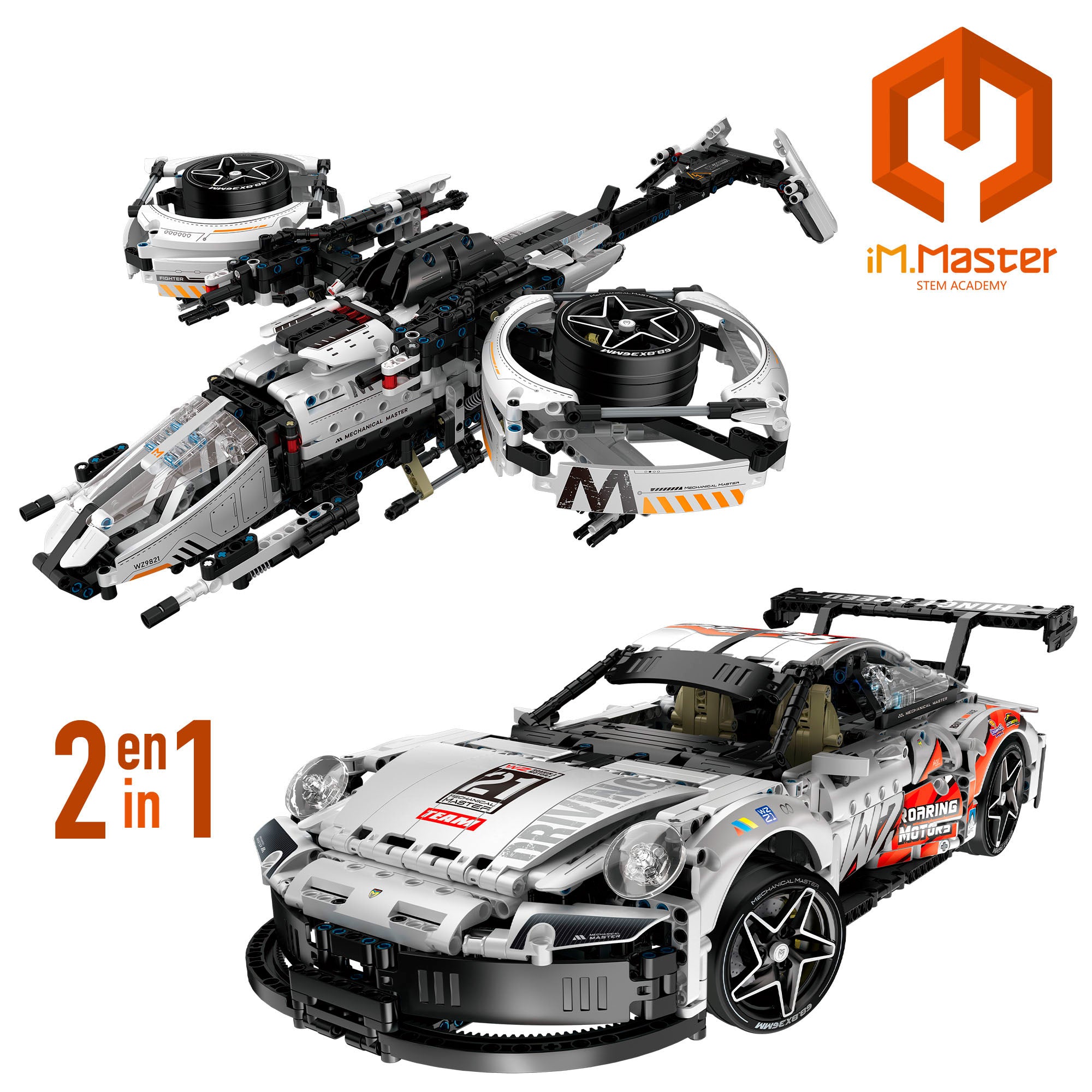 iM.Master Juego de construcción Coche transformable 1/10 - 1551 pzas.