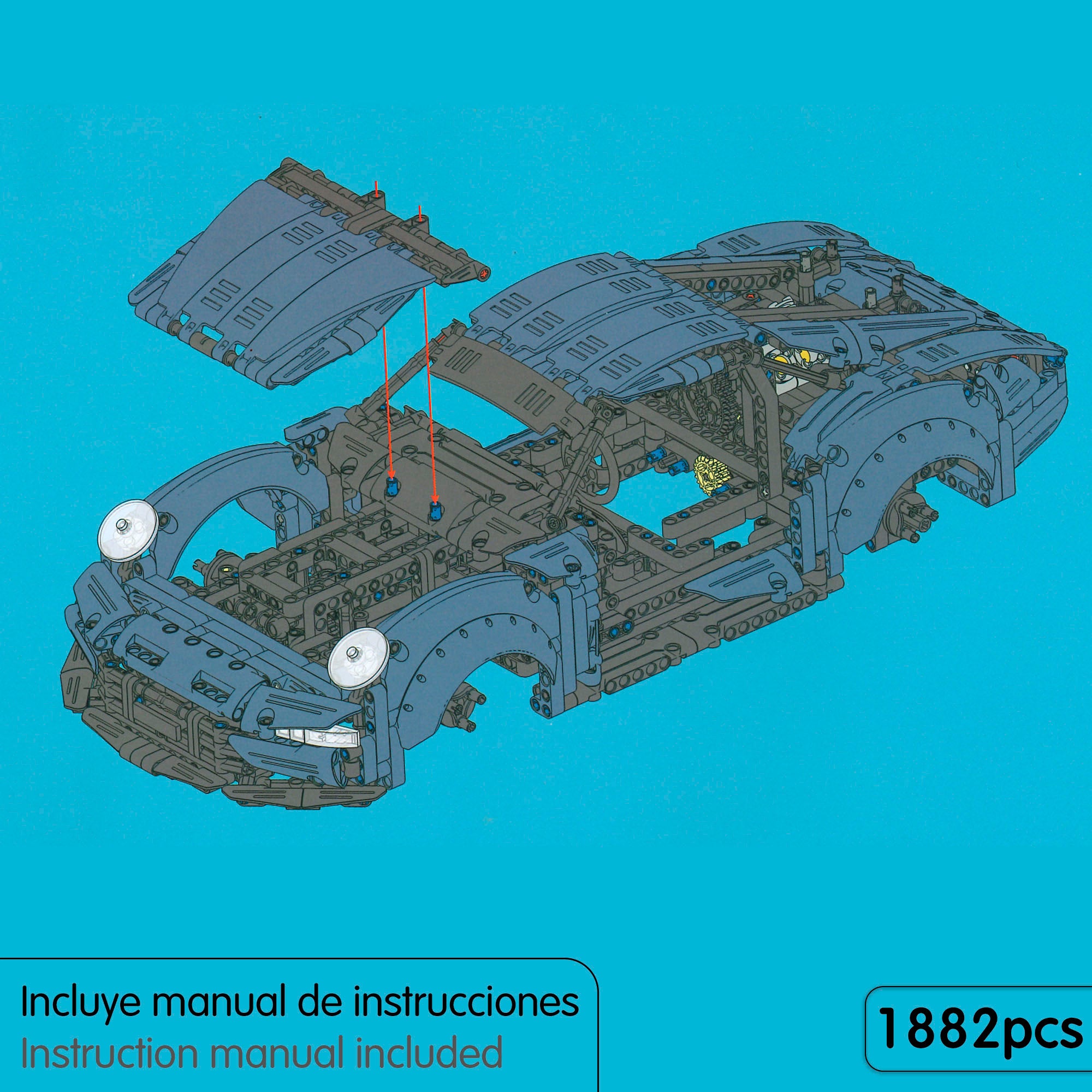 iM.Master Juego de construcción Coche deportivo 1/10 - 1882 pzas.
