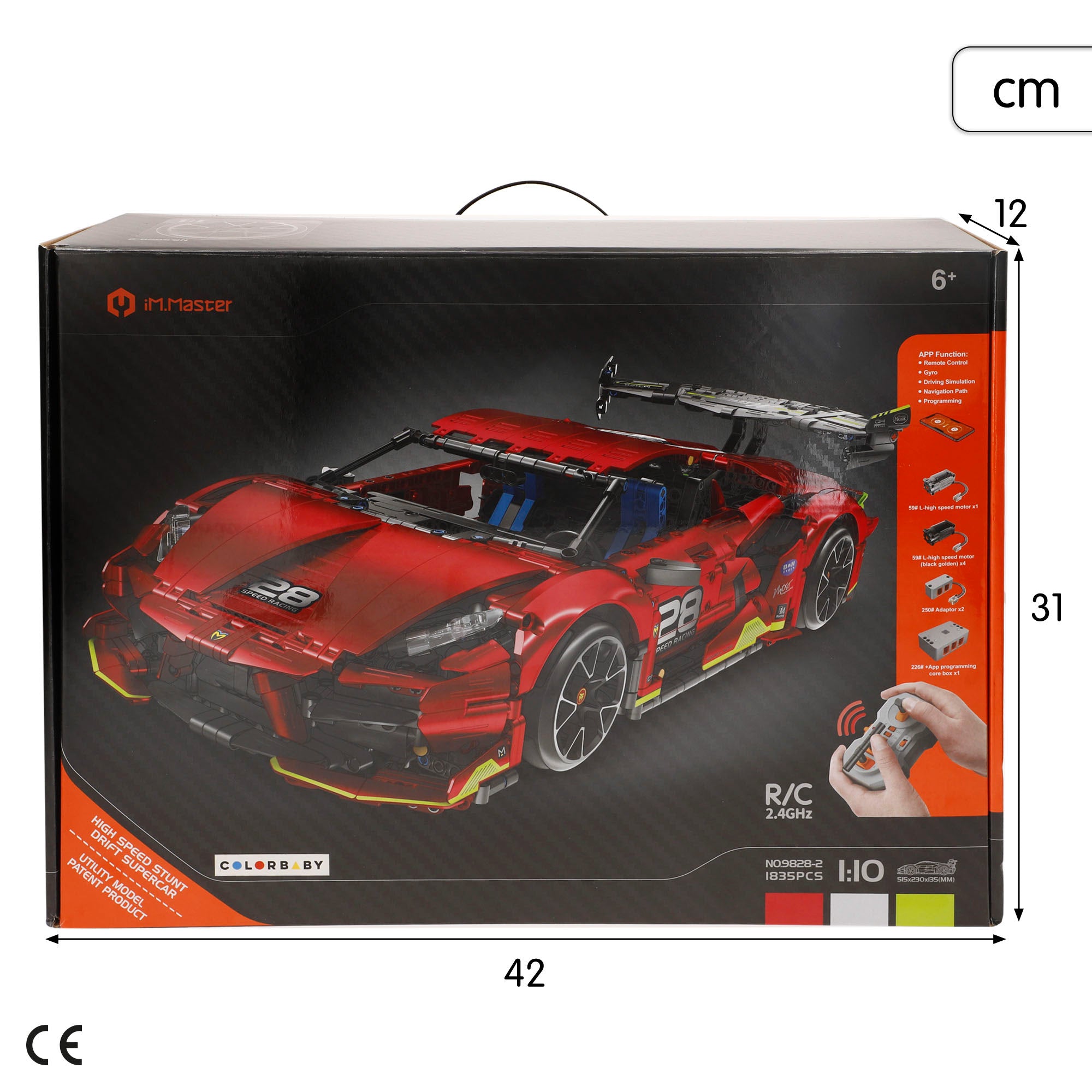 iM.Master Juego de construcción Coche teledirigido superdeportivo 1/10 - 1835 pzas.